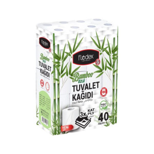 FLODEX TUVALET KAĞIDI 3 KATLI 40 LI BAMBU ÖZLÜ (3)