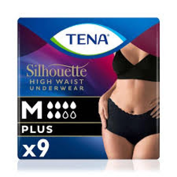 TENA BEL EMICI KÜLOT MEDIUM BAYAN SIYAH 9 LU 