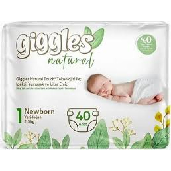 GİGGLES YENİDOĞAN ÇOCUK BEZİ 2-5 KG NO:1 40 LI (5)