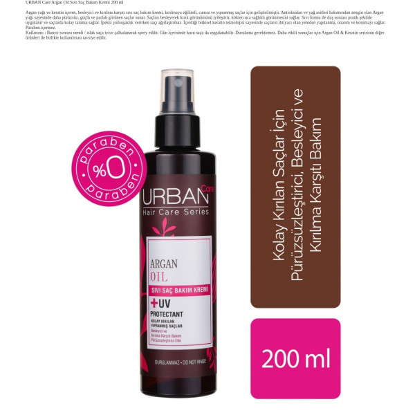 URBAN SAÇ KREMİ SIVI ARGAN YAĞLI 200ML