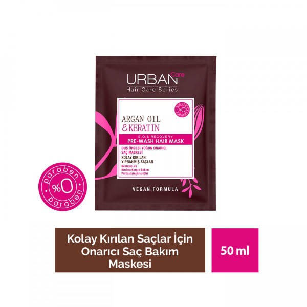 URBAN SAÇ MASKESİ ARGAN YAĞLI&KERATİN 50ML