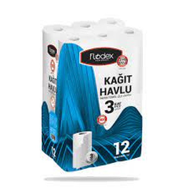 FLODEX KAĞIT HAVLU 3KATLI 12Lİ (4)