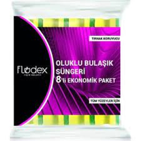 FLODEX EXTRA GÜÇLÜ YEŞİL SÜNG.OLUK.8Lİ (24)