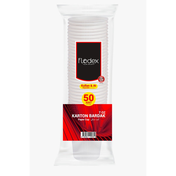 FLODEX KARTON BARDAK 50 Lİ (7 OZ)