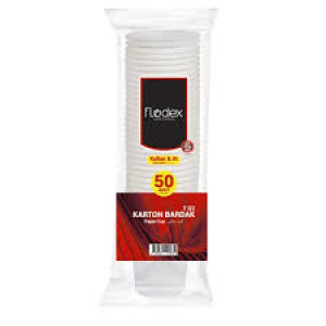 FLODEX ENDÜSTRİYEL EKO KARTON BARDAK 50 Lİ 6,5 OZ
