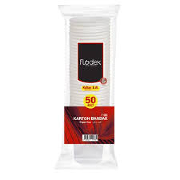 FLODEX ENDÜSTRİYEL EKO KARTON BARDAK 50 Lİ 6,5 OZ