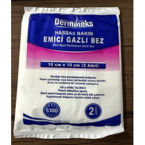 DERMATEKS GAZLI BEZ NON-WOVEN 10CMX10CM (150)