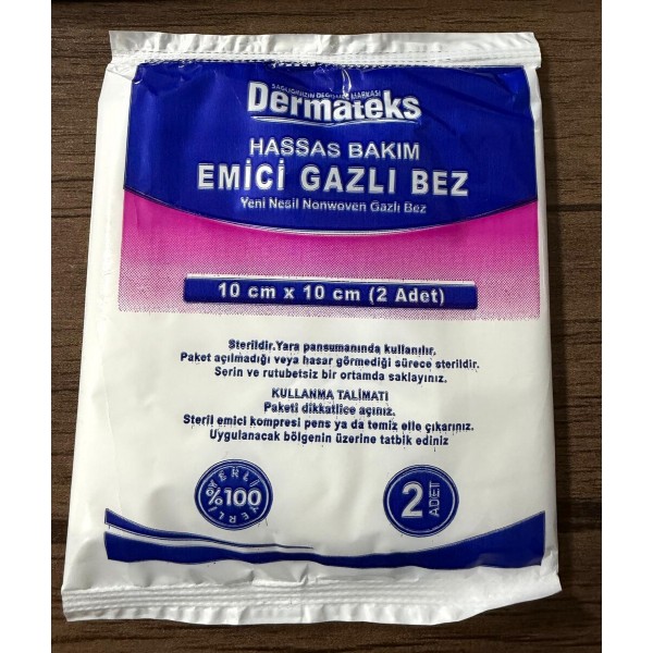 DERMATEKS GAZLI BEZ NON-WOVEN 10CMX10CM (150)
