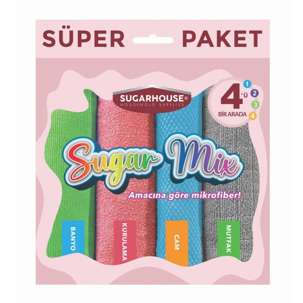SUGARHOUSE MIX TEMIZLEME BEZI 4LÜ