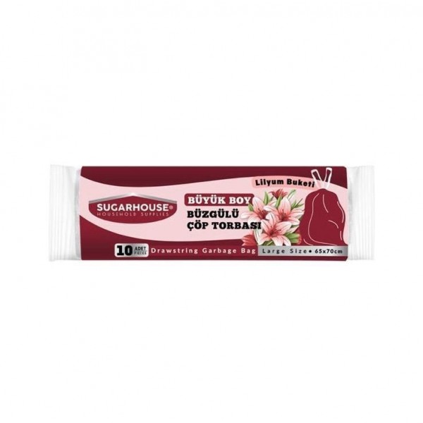 SUGARHOUSE BÜZG.ÇÖP TORBASI LILYUM KOKULU BÜYÜK 10LU