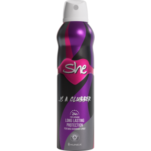 SHE DEO CLUBBER 150 ML.