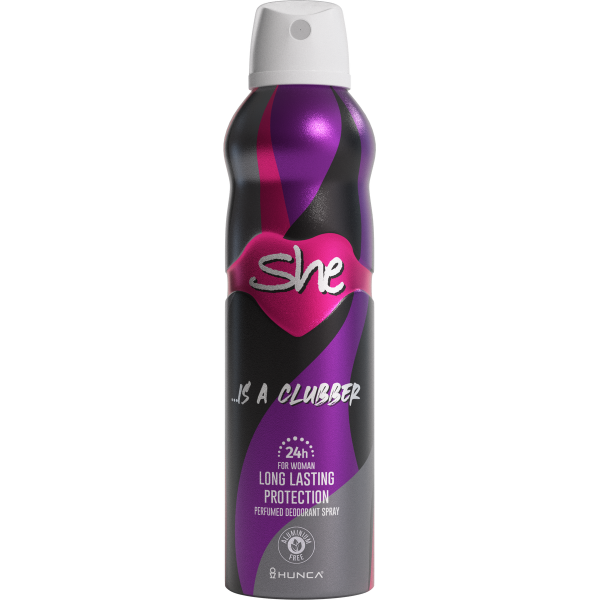 SHE DEO CLUBBER 150 ML.
