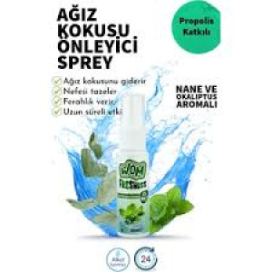 WOM FRESHISS AĞIZ BAKIM SPREYİ 20 ML NANE-OKALİPTUS
