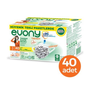 EVONY 3 KATLI MASKE DESENLİ (40)