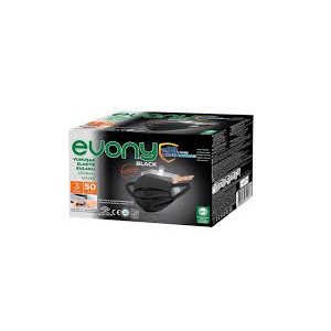 EVONY 3 KATLI MASKE SİYAH (50)