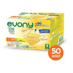 EVONY 3 KATLI MASKE RENKLİ (50)