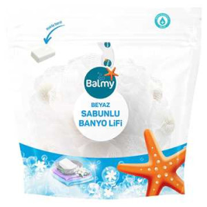 BALMY BANYO LİFİ BEYAZ SABUNLU