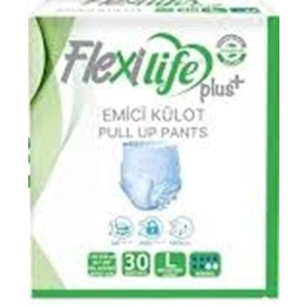 MAVİ BEYAZ FLEXİ PLUSMED EMİCİ KÜLOT 30LU LARGE