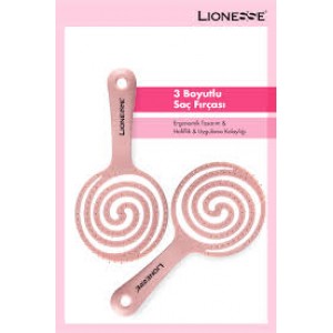 TARKO LIONESSE ÜÇ BOYUTLU SAÇ FIRÇASI 6458 PEMBE