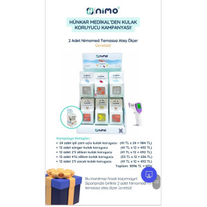 NİMO SİLİKON KULAK KORUYUCU STANDLI SET