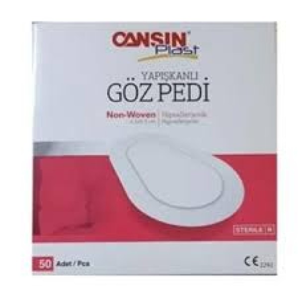 CANSIN YAPISKANLI YETİŞKİN GÖZ PEDI 50 LI 6,5X9,5CM