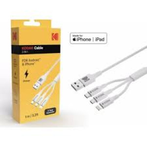 KODAK USB KABLO IPHONE-ANDROID 3IN1
