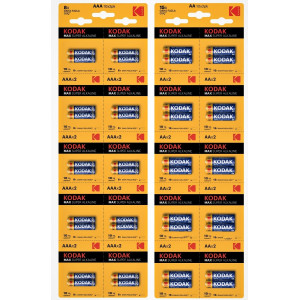 KODAK ALKALİN MAX SÜPER İNCE PİL 2 Lİ 20 Lİ KARTELA