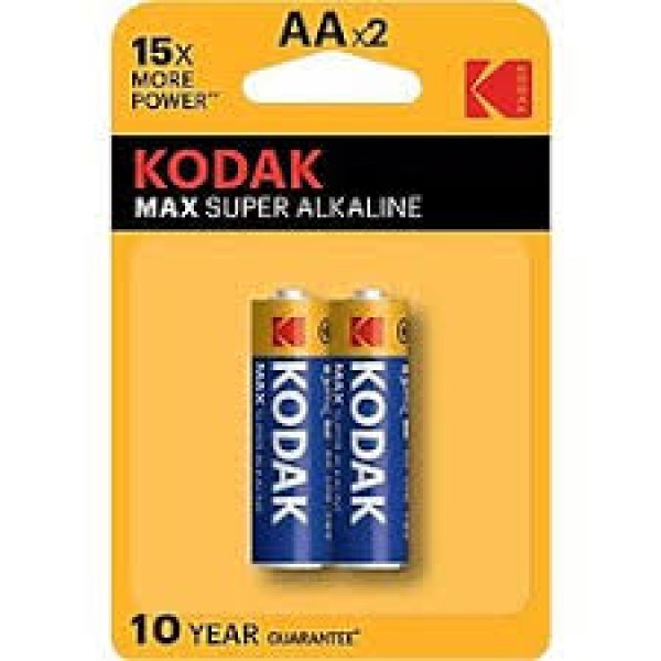 KODAK MAX ALKALINE KAA-2 KALEM PİL 2 Lİ