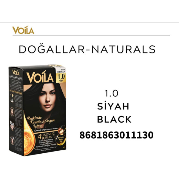 VOİLA SAÇ BOYASI 1,0 SİYAH