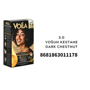 VOİLA SAÇ BOYASI 3,0 YOĞUN KESTANE