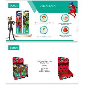 BANAT MİRACULOUS ÇCUK DİŞ FIRÇA MASA ÜSTÜ STAND (24'LÜ)