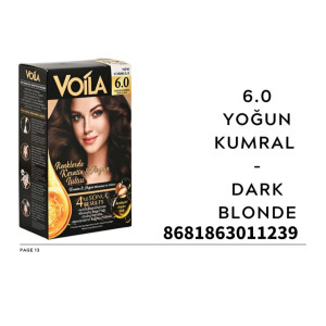 VOİLA SAÇ BOYASI 6,0 YOĞUN KUMRAL