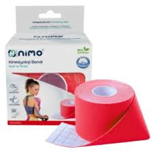 NİMO KİNESİYOLOJİ BANDI 5X5 KIRMIZI