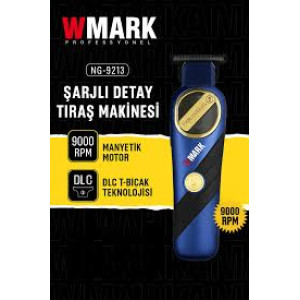 WMARK TIRAŞ MAKİNASI ŞARJLI NG-9213 MAVİ