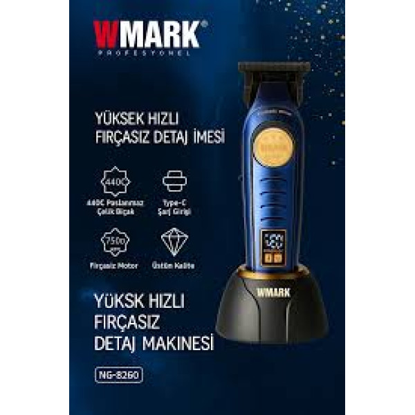 WMARK TIRAŞ MAKİNASI ŞARJLI NG-8260