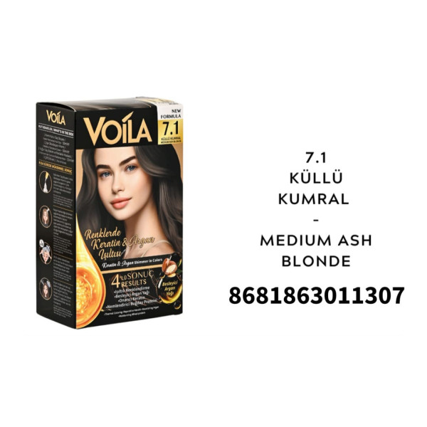 VOİLA SAÇ BOYASI 7,1 KÜLLÜ KUMRAL