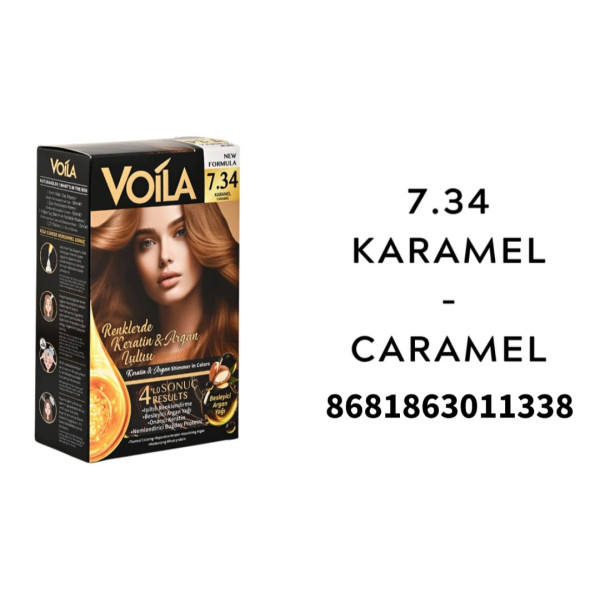VOİLA SAÇ BOYASI 7,34 KARAMEL