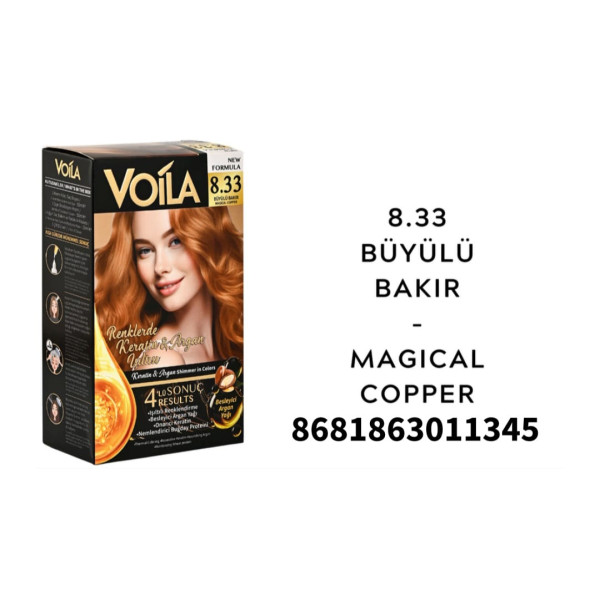 VOİLA SAÇ BOYASI 8,33 BÜYÜLÜ BAKIR