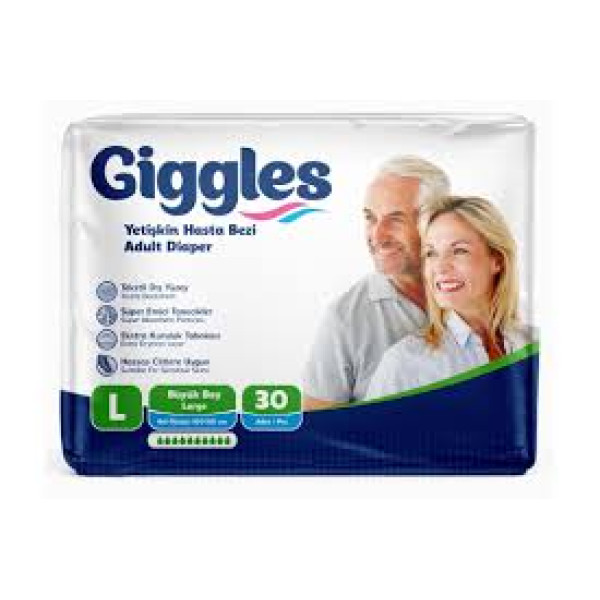 GİGGLES BELBANTLI HASTA BEZİ LARGE 4X30