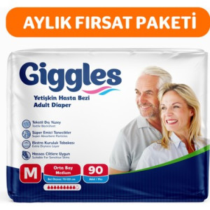 GİGGLES BELBANTLI HASTA BEZİ MEDİUM 4X30