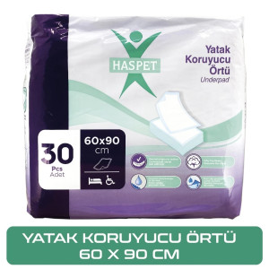 HASPET YATAK ÖRTÜSÜ 60X90 (4*30 LU)