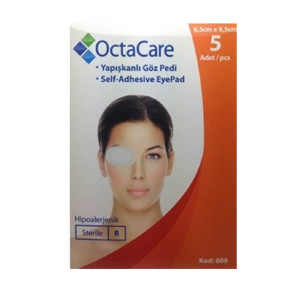 OCTACARE GÖZ PEDİ 6,5CMX9,5CM 5 Lİ