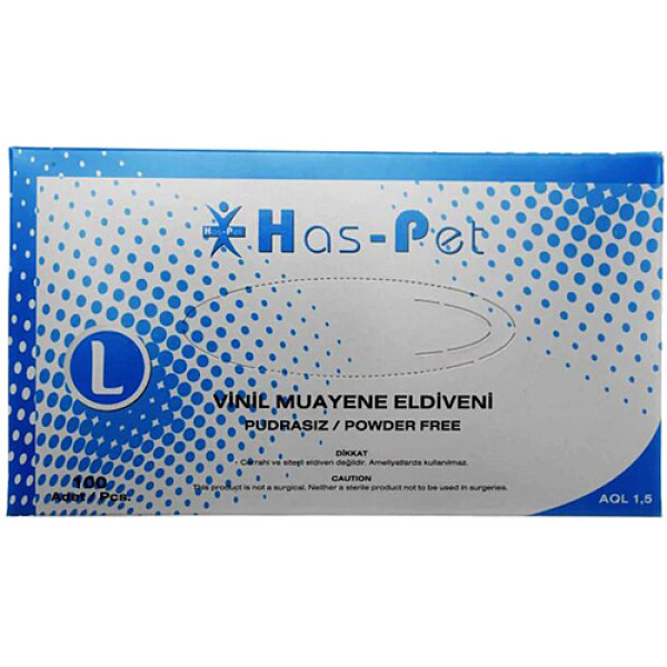 MUAYENE ELDİVENİ 100 LÜ VİNİL L HASPET