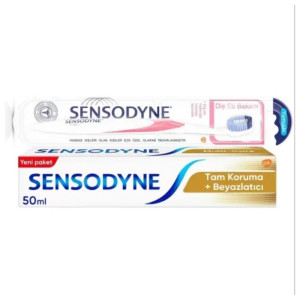 SENSODYNE DİŞ MACUNU TAM KORUMA 50 ML+ FIRÇA HEDİYELİ
