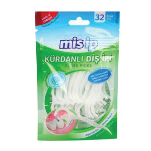 MISIP DİŞ İPİ KÜRDANLI POŞET 32 Lİ