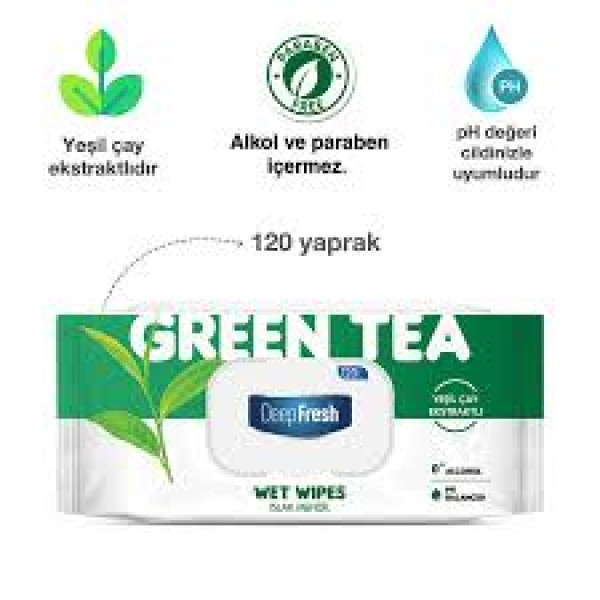 DEEP FRESH ISLAK HAVLU 100 LÜ YEŞİLÇAY