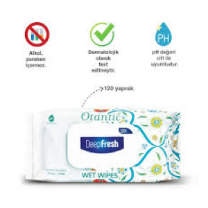 DEEP FRESH ISLAK HAVLU 120 Lİ OTANTİK ÇİNİ