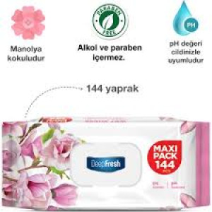 DEEP FRESH ISLAK HAVLU 144 LÜ MAGNOLİA MAXİ