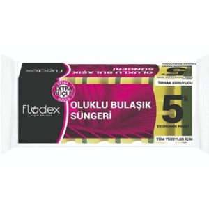 FLODEX 5Lİ OLUKLU SÜNGER YEŞİL