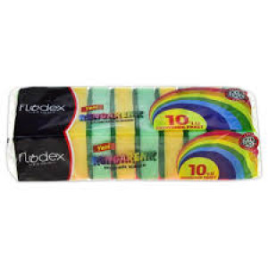FLODEX RENGARENK DÜZ SÜNGER 10 LU